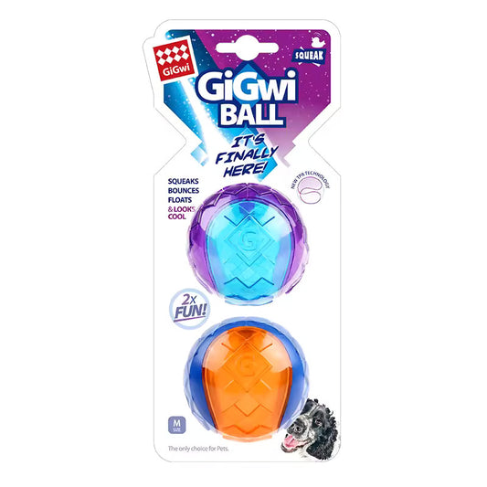GiGwi Toys Rubber Outdoor Dogs Playing Ball- X2