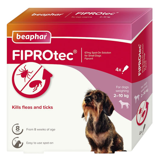 Beaphar FIPROtec® Flea & Tick Spot-On for Dogs (2-10kg)