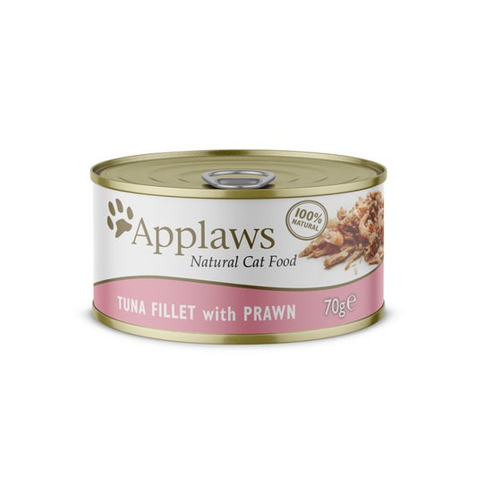 Applaws Cat Food Tuna Fillet with Prawn 70g (24 x 70g Tins)