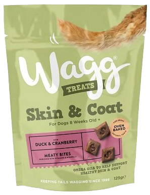 Wagg Skin & Coat Dog Treats 125g