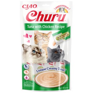 Churu Pops for Cats Tuna with Chicken Recipe 4x15g