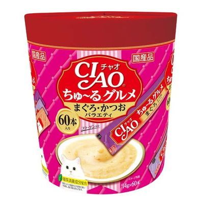 Ciao Tuna & Bonito Recipe Unique Creamy Treat 14g*60