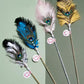 Ostrich feather cat teasing stick-70cm