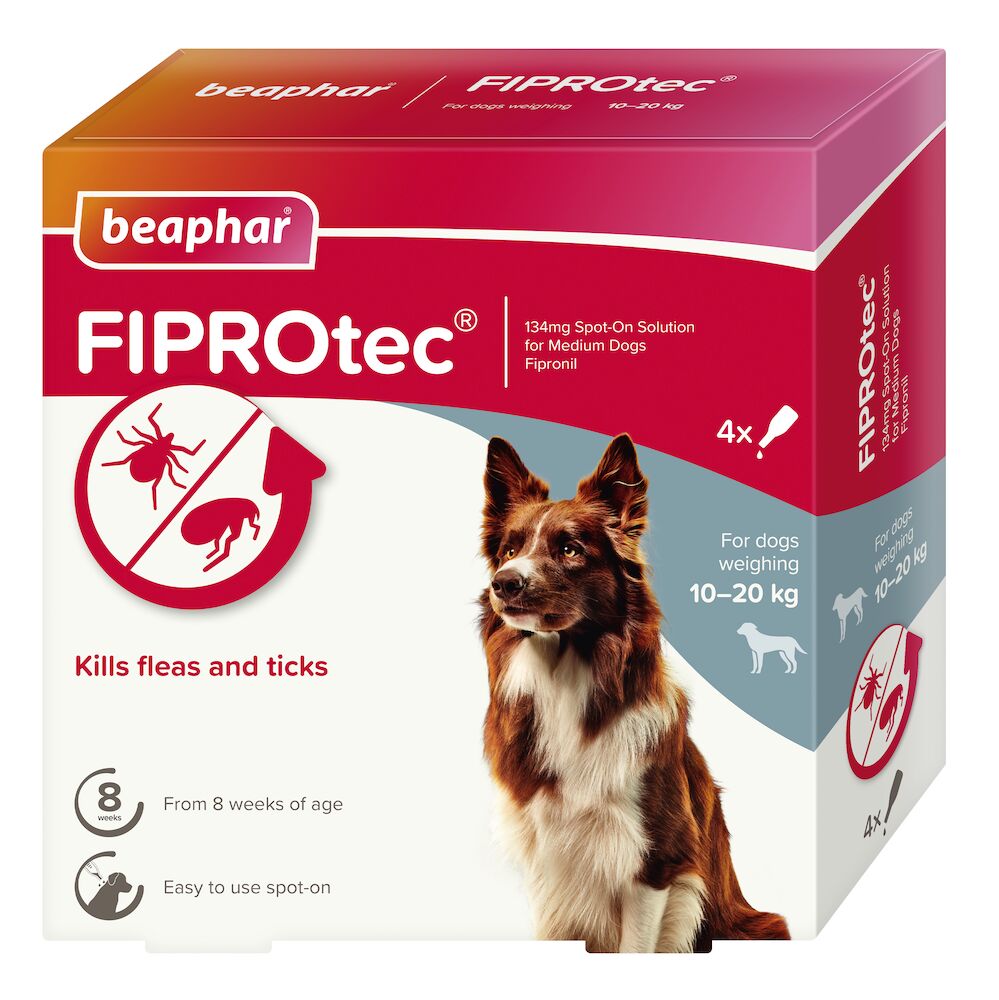 Beaphar FIPROtec® Flea & Tick Spot-on For Dogs (10-20kg)