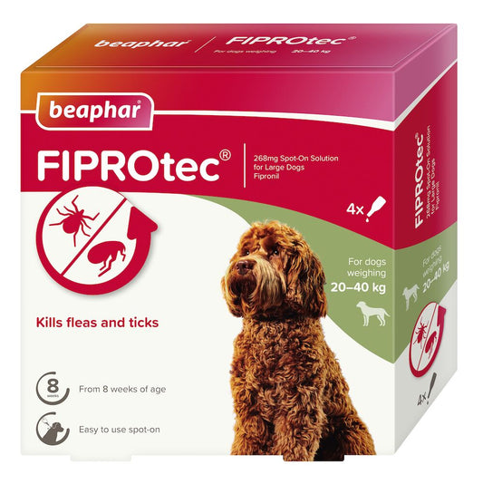 Beaphar FIPROtec® Flea & Tick Spot-on For Dogs (20-40kg)