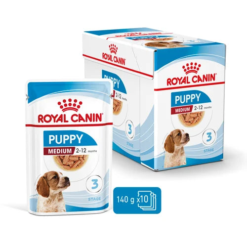 Royal Canin Medium Puppy wet pouches (10pcs)