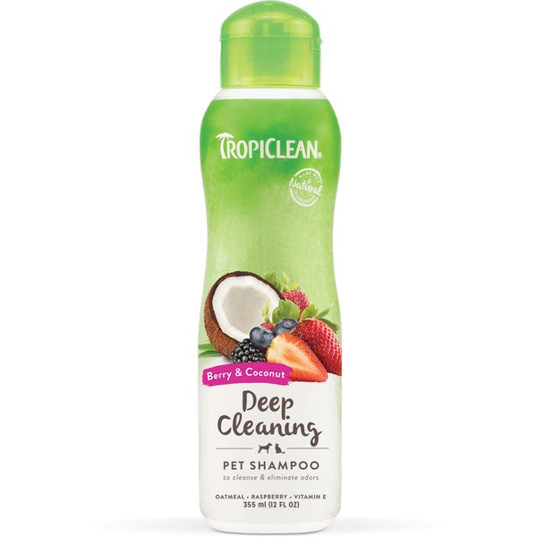 TropiClean Berry and Coconut Shampoo Deep Cleaning 355ml