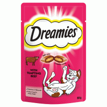 Dreamies Beef Cat Treats 60g