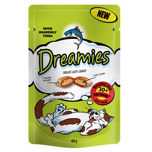 Dreamies Cat Treats With Tuna Cat Treats 60g