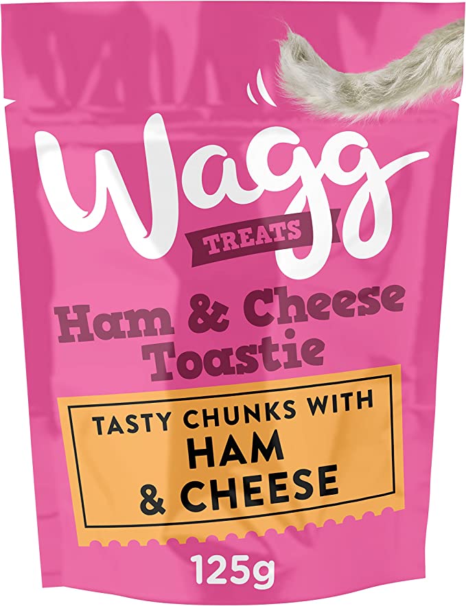 Wagg Dog Treats Ham & Cheese Toastie Dog Treats 125g