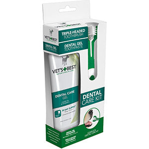 Vets Best Dental Care Kit UK Gel and Toothbrush
