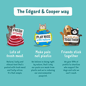 Edgard and Cooper Doggy Dental Sticks Mint Oil and Strawberry Large 240g-7 sticks