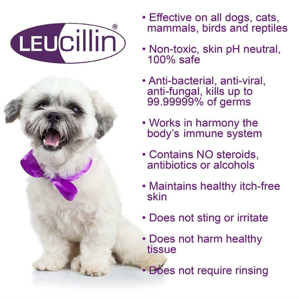 Leucillin Non Toxic Anticeptic Animal Skin Spray 150ml