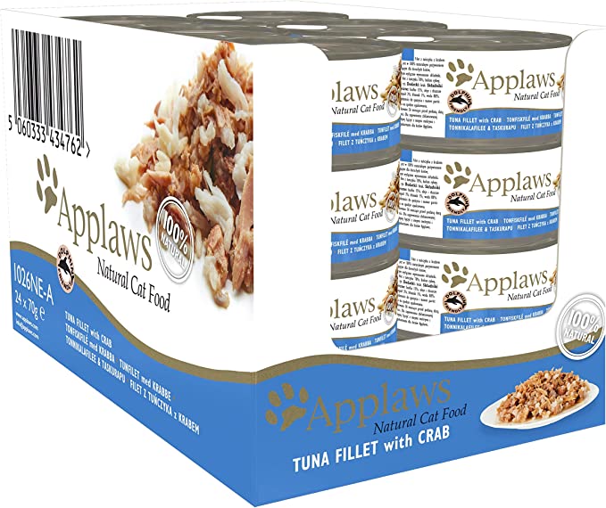 Applaws Cat Food Tuna with Crab 70g (24 x 70g Tins)