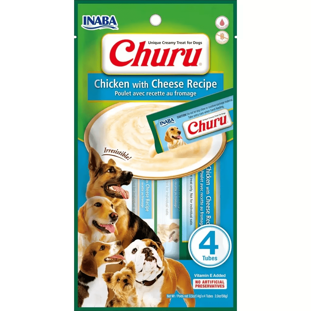 Churu for Dogs Chicken with Cheese Recipe 4x14g