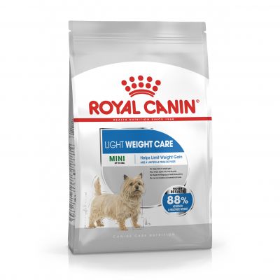 Royal Canin Mini light weight care- For adult and mature small breed dogs (from 1 to 10 kg) - Over 10 months old - Dogs with a tendency to gain weight.