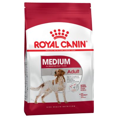 Royal Canin Medium Adult 4kg For adult medium breed dogs (from 11 to 25 kg) - From 12 months to 7 years old.